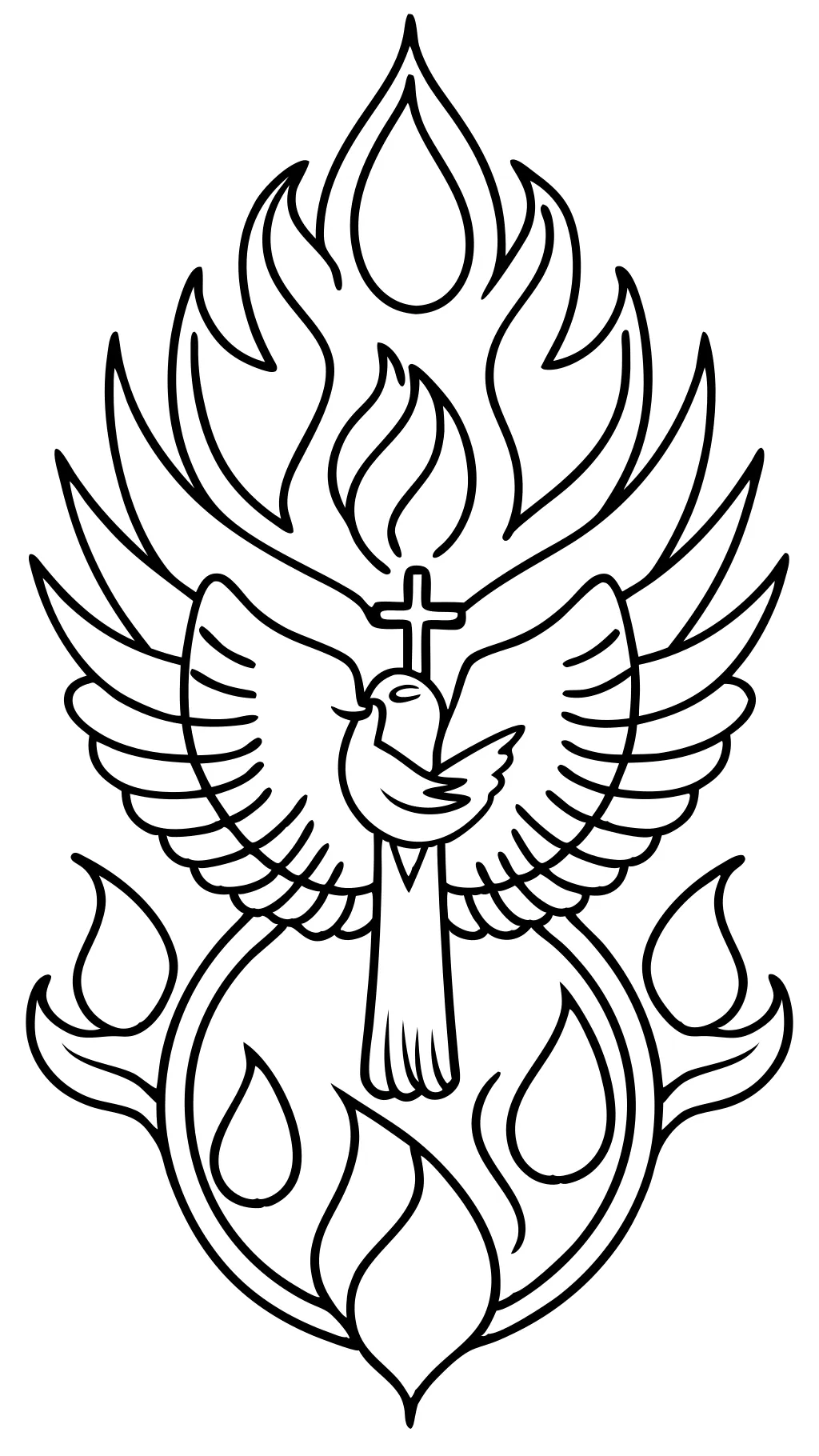 holy spirit coloring page